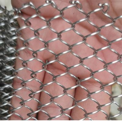 China Colorful Woven Chain Drapery Fabric Decorative Interior Metal Screen Wire Mesh for Hotel for sale
