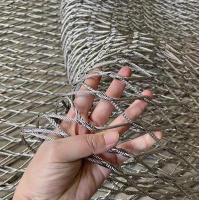 China 304 316L de alta resistencia Decorativa tejida a mano de acero inoxidable de alambre de cuerda de malla para la malla de seguridad en venta