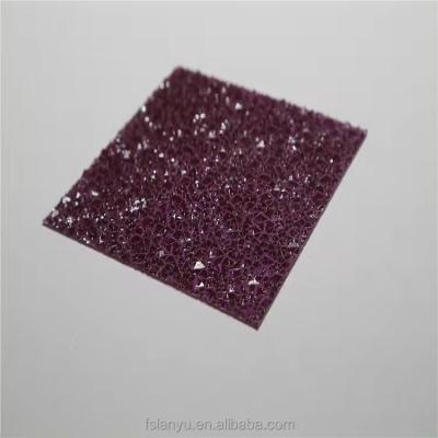 China UV 400 Unbreakable Clear Colored Polycarbonate Sheets Diamond Poly Carbonate Plate for sale