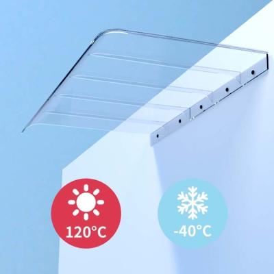 China Weather Resistant Polycarbonate Awning Panels Solid Polycarbonate Window Canopy for sale