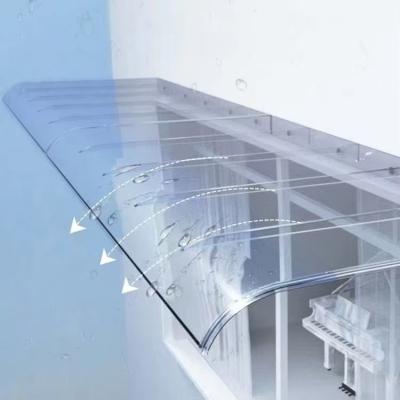 China Clear Solid Polycarbonate Canopy Sheet Polycarbonate Roof Awning for sale