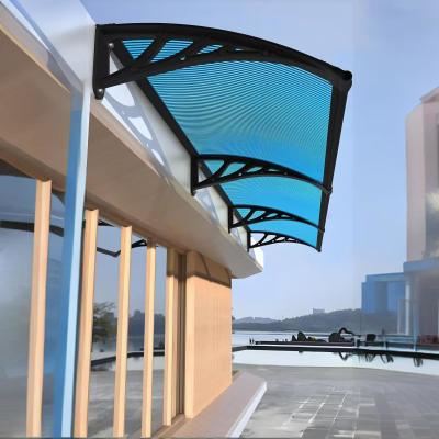China Transparent Polycarbonate Window Door Awning , Clear Polycarbonate Roof Canopy for sale