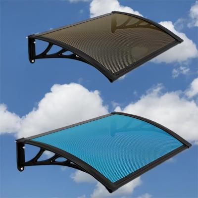 China Insulated Transparent PC Canopy Solid Polycarbonate Awning 10mm- 600mm Size for sale