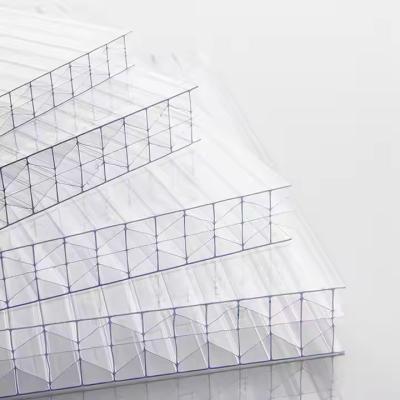 China Flame Retardant Polycarbonate Sheet Multiwall 30mm X Structure For Wall Panel for sale