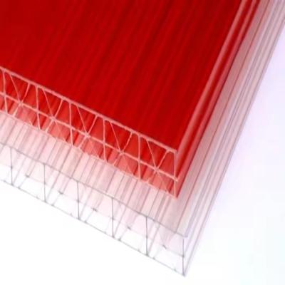 China Transparent Policarbonato Polycarbonate Multiwall Roofing Sheet 25mm For Greenhouse for sale