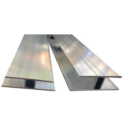 China 6mm H Channel Extruded Aluminum Profiles For Polycarbonate Sheet for sale