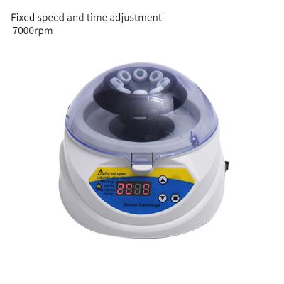 China Fat PCR Serum Purification With Fixed Speed And Time Adjustable Lab Mini Low Speed Centrifuge Fixed Speed Timing 7000rpm for sale