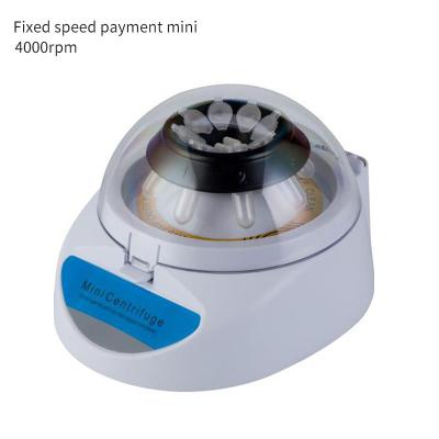 China Mini Mini Portable Low Speed Adjustable Speed and Time Centrifuge Fixed Adjustable Timing 4000rpm for sale