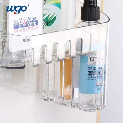 China Organizador claro Basket Wall Mount do banho do armazenamento da cozinha para a barra do chuveiro à venda