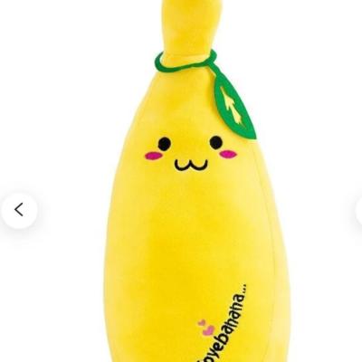 China Lovely Plush Fruit Pillows Soft Stuffed Plush Toys Cartoon Toys Long Waist for sale