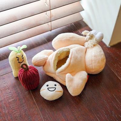 China Plush Pet Toys Creative Funny Chicken Plush Toys Cartoon Soft Stuffed Toys for sale