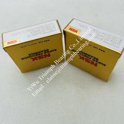 China NSK Precision angular contact ball bearing 7007CTYNSULP5 for sale