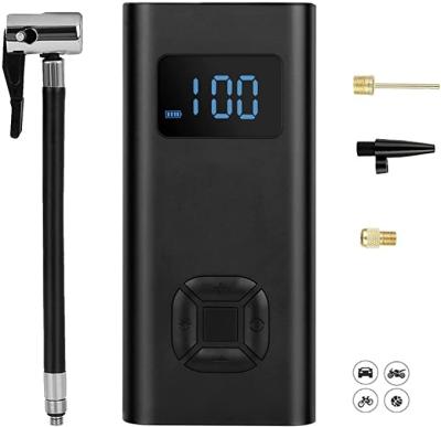 China Electric and Portable Memory Function Bicycle Pump Compressor for Bike Tires, Compressor for Cars and Bikes Motorcycle Basketball Football, Black for sale