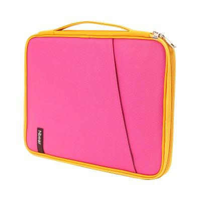 China Adorable Custom Print OEM Brand Cool PU Laptop Tablet Bags Sleeve Case Red Leather Waterproof Briefcase For Women for sale