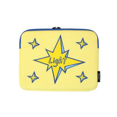 China Adorable Nbear factory custom yellow 11 inch cotton fashion girls embroidery laptop bags sleeve designer for women for sale