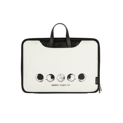 China High Quality Custom Korean Printing Cartoon Style PU Laptop Bag Soft Waterproof Laptop Briefcase For Women Men for sale