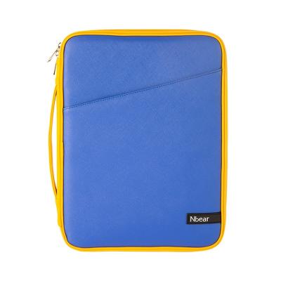 China Nbear Adorable Wholesale High Quality Business PU Leather Waterproof Blue Laptop Bag For Men for sale