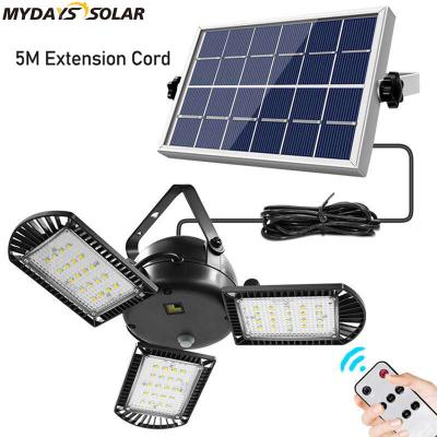 China Residential Outdoor Indoor Indoor Leaf 4 Leaf Light IP65 Remote Adjustable Waterproof Solar