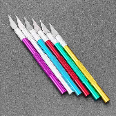 China Hot Selling Nail Art Tools Nail Sticker Trimming Small Engraving Blade Handmade Carving Nail Art Tools Supplies Tool Manicure for sale