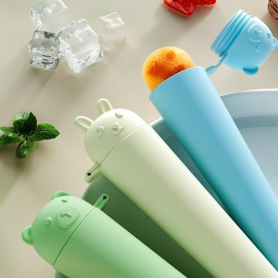 China Premium Food-Grade Silicone Popsicle Molds – Crack-Resistant, Odorless & Perfect For Smoothie Pops! Cartoon Ice Pop Molds BPA-free Silicone Leak-proof & Flexible for sale