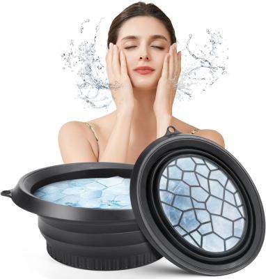 China Space-Saving Silicone Foldable Ice Bowl - Multi-Purpose Cold/Hot Therapy for Face & Beauty Treatments Perfect for Ice Facial Massage & Makeup Removal for sale