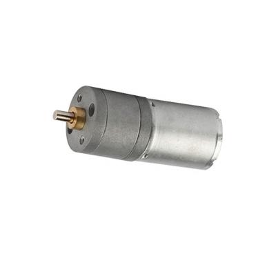 China Drip-proof Wholesale Customized High Precision 24V 12 Volt 25mm Spur Gearbox Brush Electric DC Motors for sale