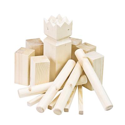 China Outdoor Play Custom Color And Size Viking Yard Garden Classic Wooden Kubb Outdoor Play Set For Kids And Adults for sale