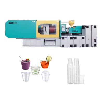 China Horizontal High Speed Thin-wall Puff Cups Injection Molding Machine Plastic Ice Cream Cup Molding Machine Price for sale