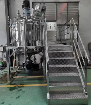 China 1000L lid fixed Bottom Homogenizing Body Cream Mixer Machine High Speed emulsion mixer for sale