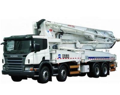 China Truck Mounted Concrete Truck 58M Hb 58K Concrete Pump For Hotels for sale