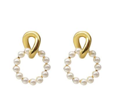 China Fashionable Women 2022 New Fashionable 925 Gold Design Summer Charm Fashion Designer Tassel Silver Bead Small Beaded Tassel Earring for sale