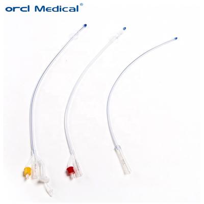 China Cateter de folia de silicone transparente de 2 vias / cateter de balão de silicone médico à venda