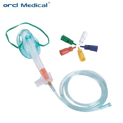 China PVC Adjustable Venturi Non Rebreather Oxygen Mask / Multi Vent Mask With Oxygen Tube for sale
