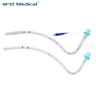 China Steriele versterkte endotracheale buis Neusvormig Verschillende maten Hoog volume geboeid Te koop