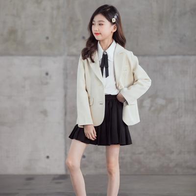 China Wholesale Washable Girls Stretch Casual Suit Cotton Office Blazer Black Comfortable 100% Fit Skirt for sale