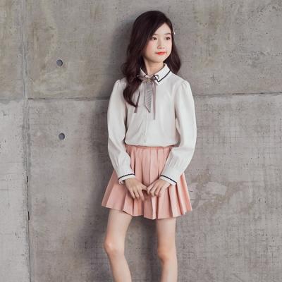 China New Fashion Girls Cute Sweet Uniforms Washable Sets Long Sleeve Blouse Dancing Mini Skirt for sale
