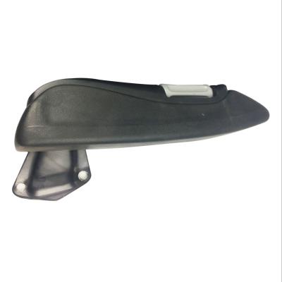 China Acessórios de assento de PU ajustável preto Revestimento de braço Assento de carro Revestimento de braço de assento de guindaste à venda