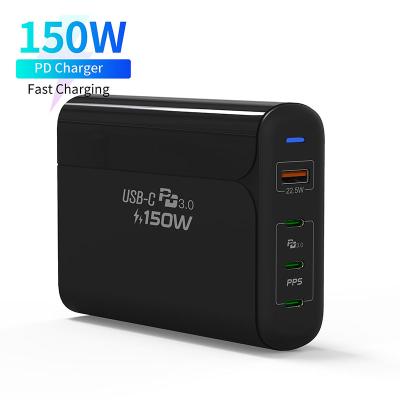 China LAPTOP Fast Charger 150W 4 in 1 USB Phone Charger Adapter for Laptops Tablets for sale