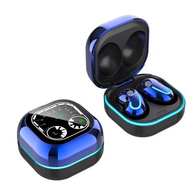 China Custom Digital Display Smart Power Earphone Noise Canceling Stereo Handsfree Radio Headset Sports Earbuds With A Nightlight-box for sale