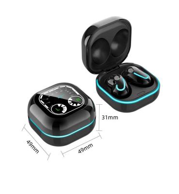 China Smart Digital Display Power Earphone Noise Canceling Stereo Handsfree Wireless Earbuds Headset Sport With A Nightlight-box for sale