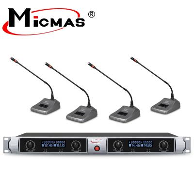 China Perfect Sound MS-9001 High Quality Long Distance VHF 4 Channels Handheld Wireless Microphone Professional for sale