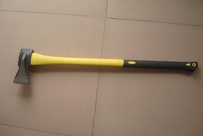 China wedge axe with fiberglass handle, 1kg, 2kg, 3kg, wood splitting axe factory supplier from china for sale