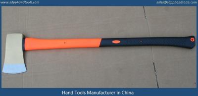 China single bit axes head with long fiber glass handle, golden axes head with orange handle, felling axes hatchet factory zu verkaufen
