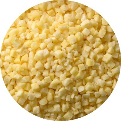 China Healthy Food Wanda Foods quick frozen high-quality pineapple dices wholesale frozen pineapple dices for sale