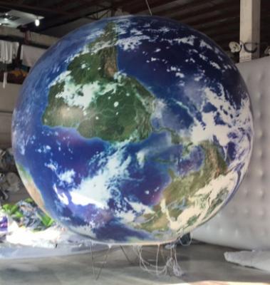 China Inflatable advertising globe ball outdoor,Inflatable fly large ball for sale