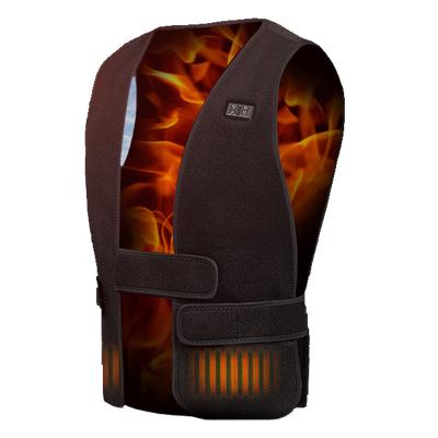 China Waterproof USB Fleece Anti-wrinkle Outdoor Battery Heated Vest Electronic Far Infrared Heated Vest Jacket for sale