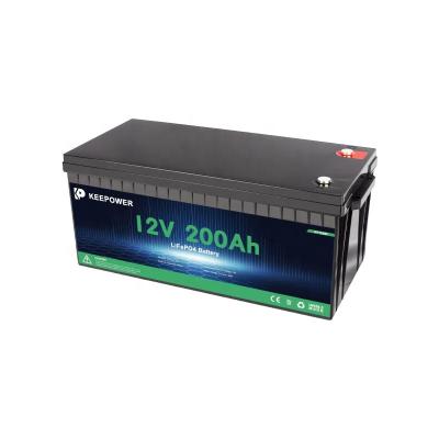 China Keepower 100% Lifespan 12v 200ah Grade A Cell Deep Cycles And Long For RV RV Lithium Iron Phosphate Large Capacity High Security Batteries Wholesale for sale
