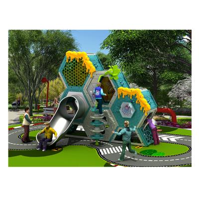 China Newest Style Amusement Hive Park Climb Playset Plastic Playground for sale