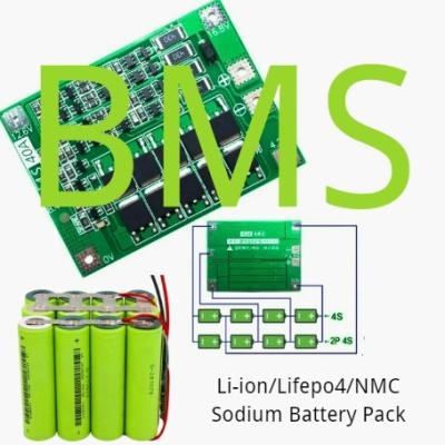China BMS de iones de litio para paquetes de baterías personalizados Compatible con células de baterías NMC y LiFePO4 en venta
