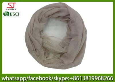 China China factory direct supply embroider lace joint hin scarf 70*180cm 20%Cotton 80%Polyester neckerchief snoody for sale